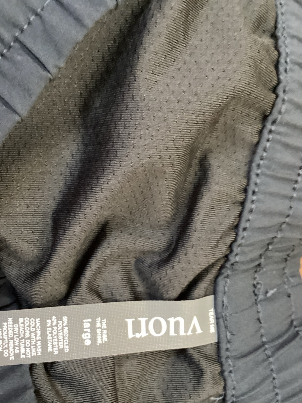 107Vuori Navy Print Athletic Shorts - Picture 3 of 3
